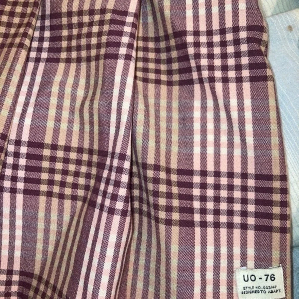 Urban Outfitters Plaid Skater School Girl mini Skirt Pink & Maroon size XS